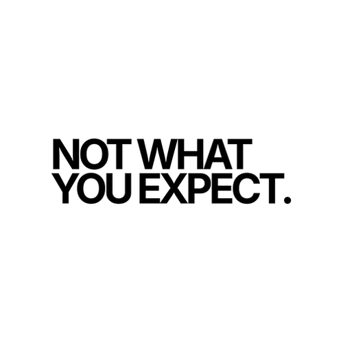 Logo Not What You Expect - créateur Beau Commun