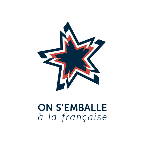 Logo On s’emballe à la Française - créateur Beau Commun